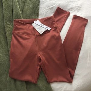 NWT ASOS 4505 ribbed sports leggings in rose pink